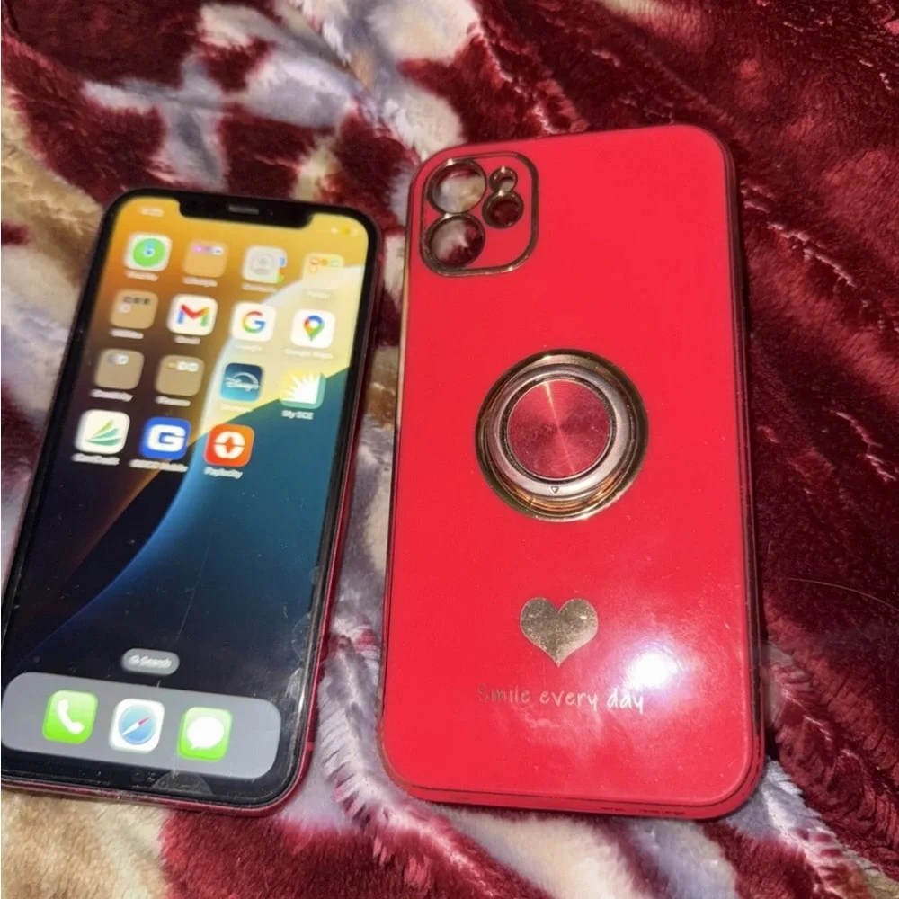 Black Smartphone with Display On